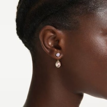 【Swarovski 施華洛世奇】Chroma 水滴形耳環(混合式切割 漸層色 18K 金飾面)  (5738478)