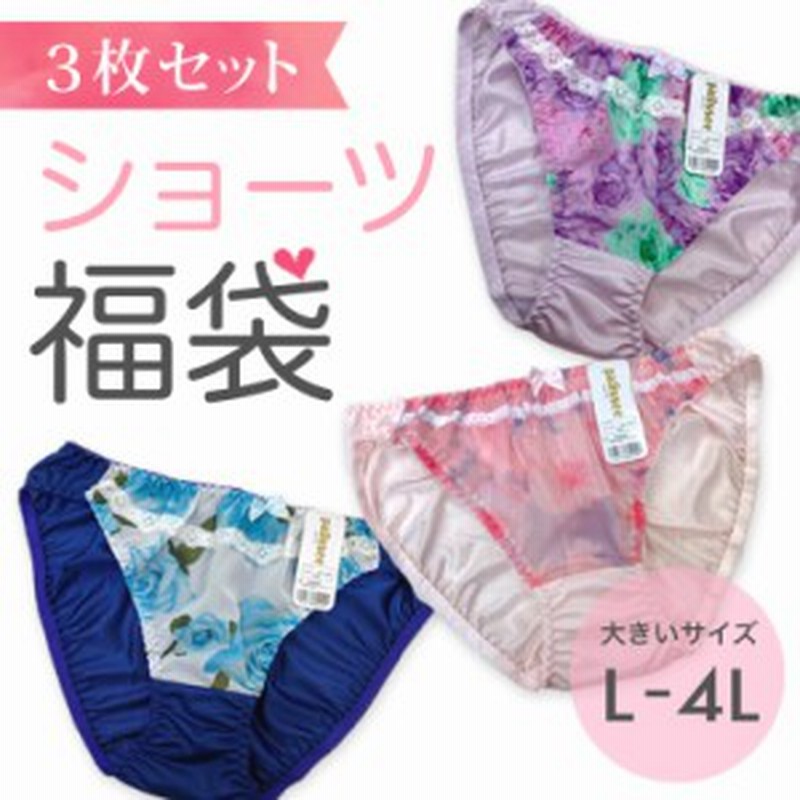 大きいサイズ レディース ショーツ 福袋 ３枚セット レギュラー ノーマル スタンダード L Ll 3l 4l 新入荷 ネコポス可 996 3 通販 Lineポイント最大8 0 Get Lineショッピング