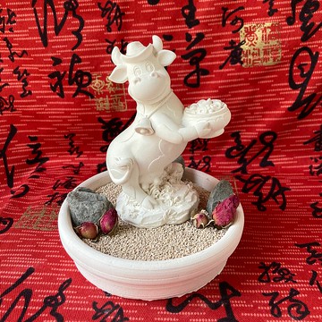 迎福納財福牛擴香石 聚寳福牛 元寳福牛 中盤豪華套組 居家香氛