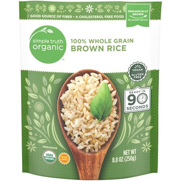 Simple Truth Organic 90 Second 100% Whole Grain Brown Rice 8.8 oz