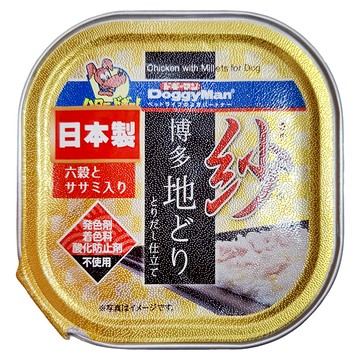 DoggyMan 多格漫 全犬種 紗餐盒  日本博多放牧雞 + 6種穀物雞胸肉  100g  24罐