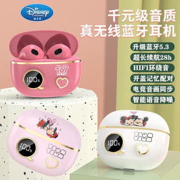 爆款正品藍牙耳機迪士.尼藍牙耳機Apro8+雙耳無線耳機現貨速發