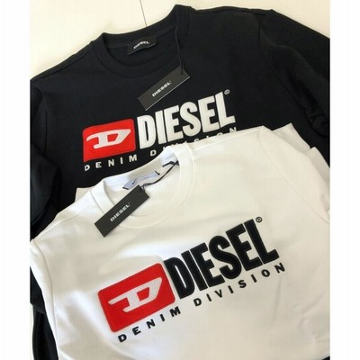 DIESEL ディーゼル トレーナー メンズ ロゴ刺繍 プリント