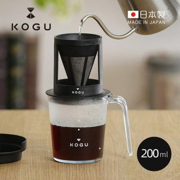 日本下村KOGU 日製Tritan耐熱防摔隨行咖啡杯-200ml (附過濾器)