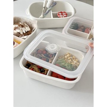 糖小姐 韓國風ins陶瓷餐盤一人食長方形盤子便當盒早午餐陶瓷飯盒