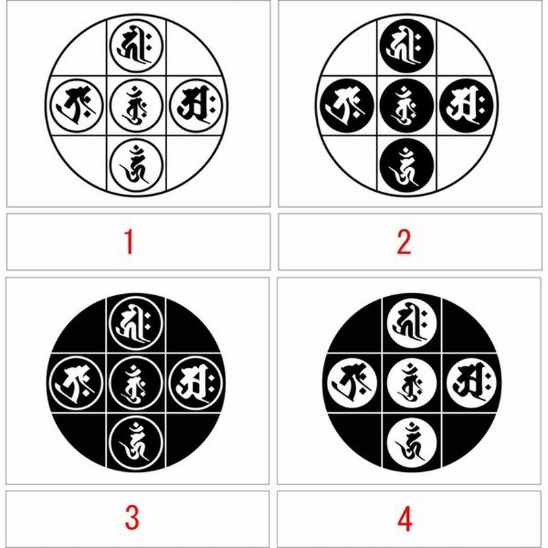 梵字 カッティング ステッカー 金剛界中央部成身会 S ステッカー 密教 仏教 車 バイク かっこいい ヘルメット リアガラス スノーボード スキー 通販 Lineポイント最大get Lineショッピング