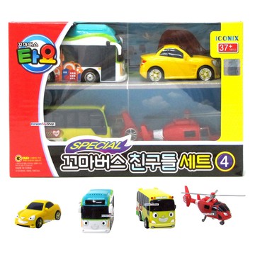 TAYO 快速工具車 迷你工程車玩具套裝  4件組  1盒