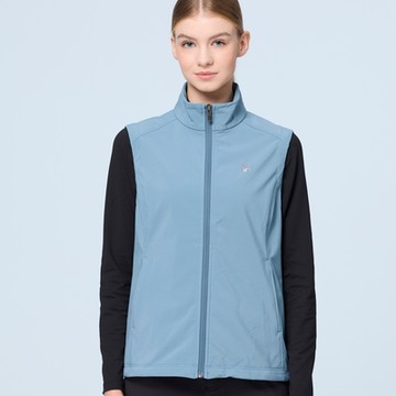 【WILDLAND荒野】女彈性超輕三層山旅機能背心莫蘭迪藍