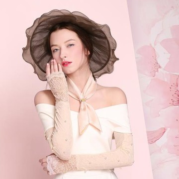 秦曲太陽帽女士春夏季真絲舒適透氣遮陽防嗮紫外線出行旅游可折疊