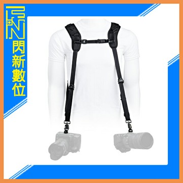 搶券最高折320｜BlackRapid BlackLine II Double 超透氣 黑化 雙肩 相機背帶 (公司貨)