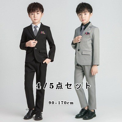 左右各1後【美品】卒業式 スーツ 5点セット 男の子 170cm