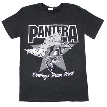 PANTERA潘多拉樂隊短袖T恤男純棉寬松硬核重金屬搖滾樂隊周邊半袖