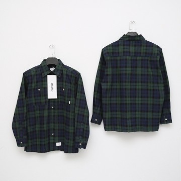 WTAPS格子襯衫WTAPS UNION LS/SHIRT.COTTON.TWILL.TEXTILE 格子襯衫 ...