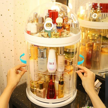 桌面化妝品收納盒防塵透明宿舍家用梳妝臺亞克力置物架簡約大容量 z8092