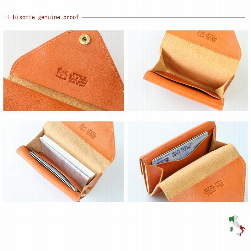 イルビゾンテ カードケース 名刺入れ IL BISONTE 2(two)フラップカード