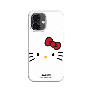 iPhone 16 SolidX 白 - 三麗鷗-Hello Kitty - 大臉Hello Kitty
