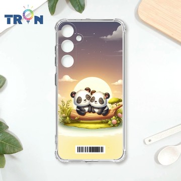 TRON 三星 A35 可愛萌熊貓 四角防摔載具殼 軟殼 手機殼