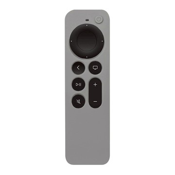 ZIYA Apple TV Siri Remote 第2/3代 遙控器矽膠保護套 磁吸 炫淺灰色 防摔防刮  1個