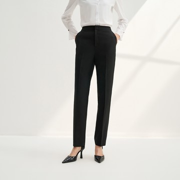 商務防水防油防汙處理套裝褲/黑色 | 5625113399