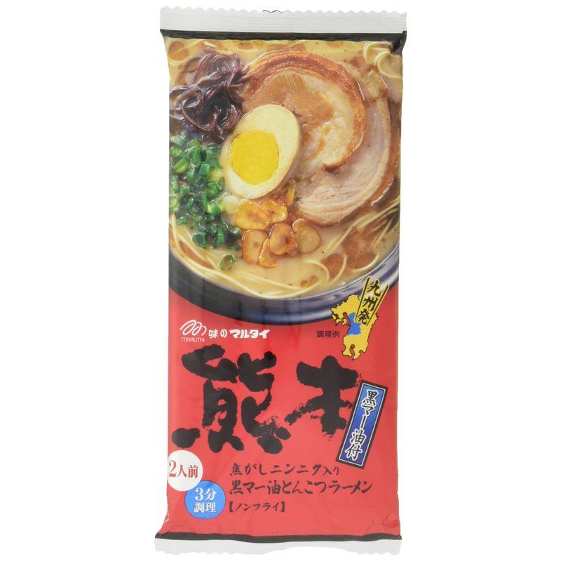 マルタイ 熊本黒マー油とんこつラーメン 186g×5個