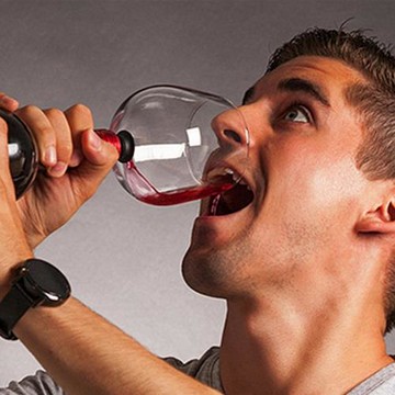 狂飲搭檔紅酒杯水晶玻璃洋酒葡萄酒專用豪飲杯直飲杯子亞馬遜同款