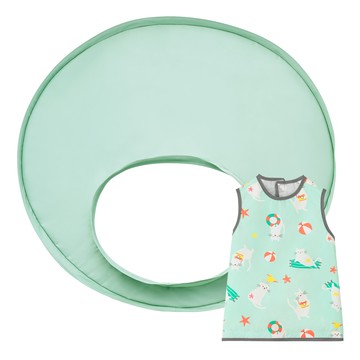 THEMOTHER 斷奶無袖圍兜 哺乳墊  藍色  1組  1組