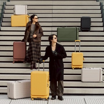 DUO雙開系列 25吋-上掀前開/對開 日本煞車行李箱 (多色可選) 經典藍 (現貨～)