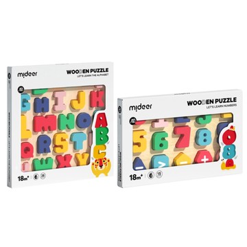 MIDEER 木質積木拼圖(2款可選)