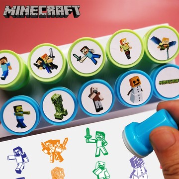 【台灣出貨+免運】我的世界 印章 可愛兒童卡通 Minecraft周邊 玩具 小男孩 小女孩 獎勵文具公仔