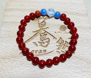 驀然(手環系列)紅瑪瑙--平衡