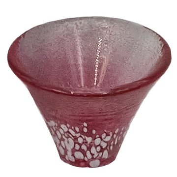 TOYO-SASAKI GLASS 東洋佐佐木 富士山招福冷酒杯 35ml 玻璃材質 日本產  紅色  1個