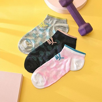 PUMA 女點點船襪-多色任選