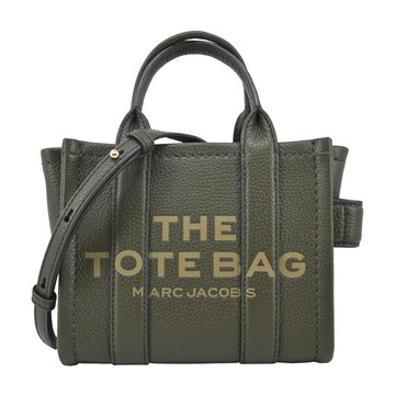 [平輸版] 【MARC JACOBS】THE LEATHER MICRO TOTE 皮革兩用托特包(墨綠色)真品平輸