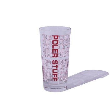 日本限定 POLER 14oz GLASS TUMBLER  14 OZ 玻璃水杯 / POLER Logo / 透明杯414ml