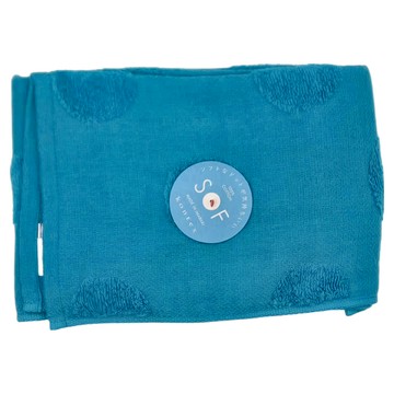kontex 今治 水玉點點無撚紗質柔膚毛巾 (鈷藍) 100%純棉  33 x 80cm