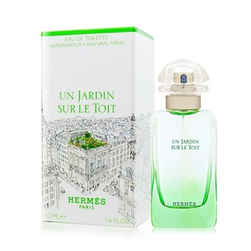 *HERMES 愛馬仕 UN JARDIN SUR LE TOIT 屋頂花園淡香水50ml EDT-國際航空版