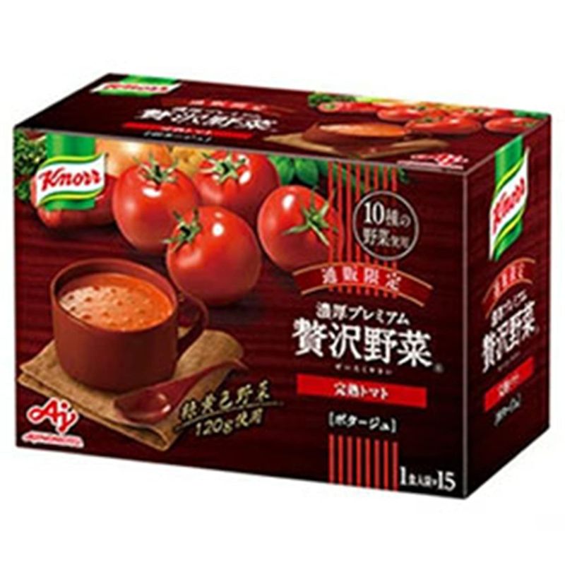 クノール 濃厚プレミアム 贅沢野菜 (完熟トマト) とろーり濃厚 スープ カップスープ トマトスープ クノールスープ (インスタント