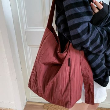 個性慵懶風單肩通勤托特包包女2025新款大兜子布袋時尚潮大包潮