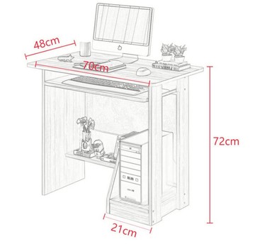 電腦桌 電腦台式桌家用帶鍵盤托省空間小戶型電腦桌宿舍臥室學習桌小書桌『XY152』