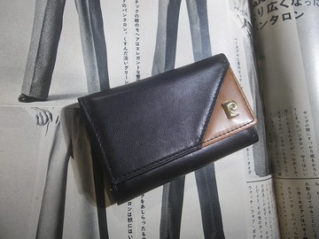 【老時光 OLD-TIME】早期二手皮爾卡登皮革鑰匙包