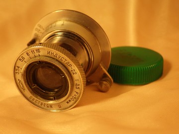 適用於 Leica Zorki 相機的 Iindustar-22 3.5/50mm 鏡頭