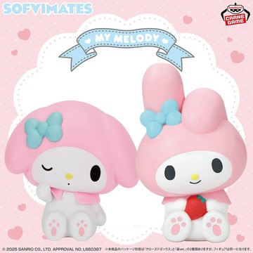 🌀日版客🌀 日版 三麗鷗 SOFVIMATES 美樂蒂 BANPRESTO 軟膠公仔