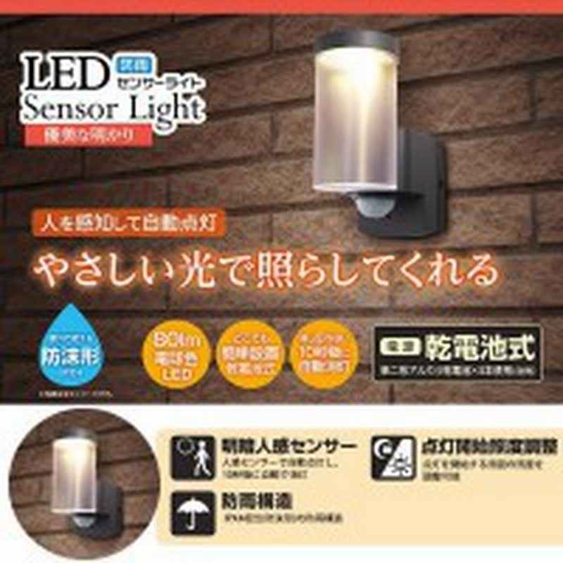 Led センサーライト 電池式 屋外 自動消灯 壁掛け照明 ブラケットライト ブラケット照明 ブラケット間接照明 照明 壁取付照明 インテ 通販 Lineポイント最大1 0 Get Lineショッピング