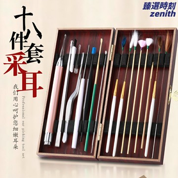 【可視發光】採耳工具套裝 掏耳勺 可視挖耳勺 採耳工具 掏耳朵工具 鵝毛棒 耳勺 耳扒 專業家用全套 高清可視 發光照明 清潔護理