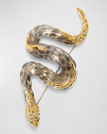 Serpent Lucite Pin, Desert