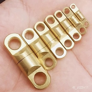 精品釣魚配件撒網鎖魚環黃銅八字環柱形轉環海釣撒網魚鎖扣旋轉連接器垂釣配件 釣魚用品