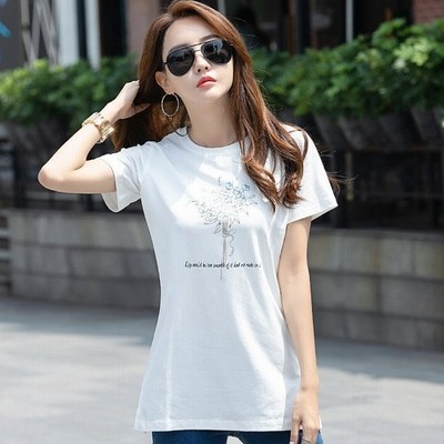 ｔシャツ 半袖 レディース 定番 大きいサイズ 夏 クルーネック ストレッチ素材 ホワイト ブラック 白 黒 Tシャツ カットソー トップス シンプル 通販 Lineポイント最大get Lineショッピング