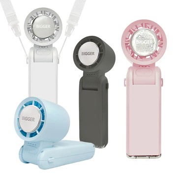 BIGGER DESIGN COCOLD冰感摺疊製冷風扇 - 墨霧灰