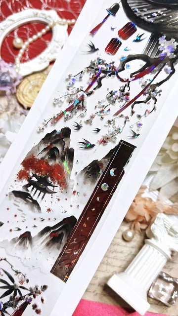 俠影山河 PET 紙膠帶 貝殼光 5米卷