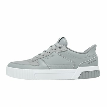Skechers 休閒鞋 Jade Slip-Ins 男鞋 灰 微厚底 瞬穿科技 254140GYW